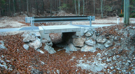 Brücke Waldhütte, Fahrbahnplatte abnehmbar